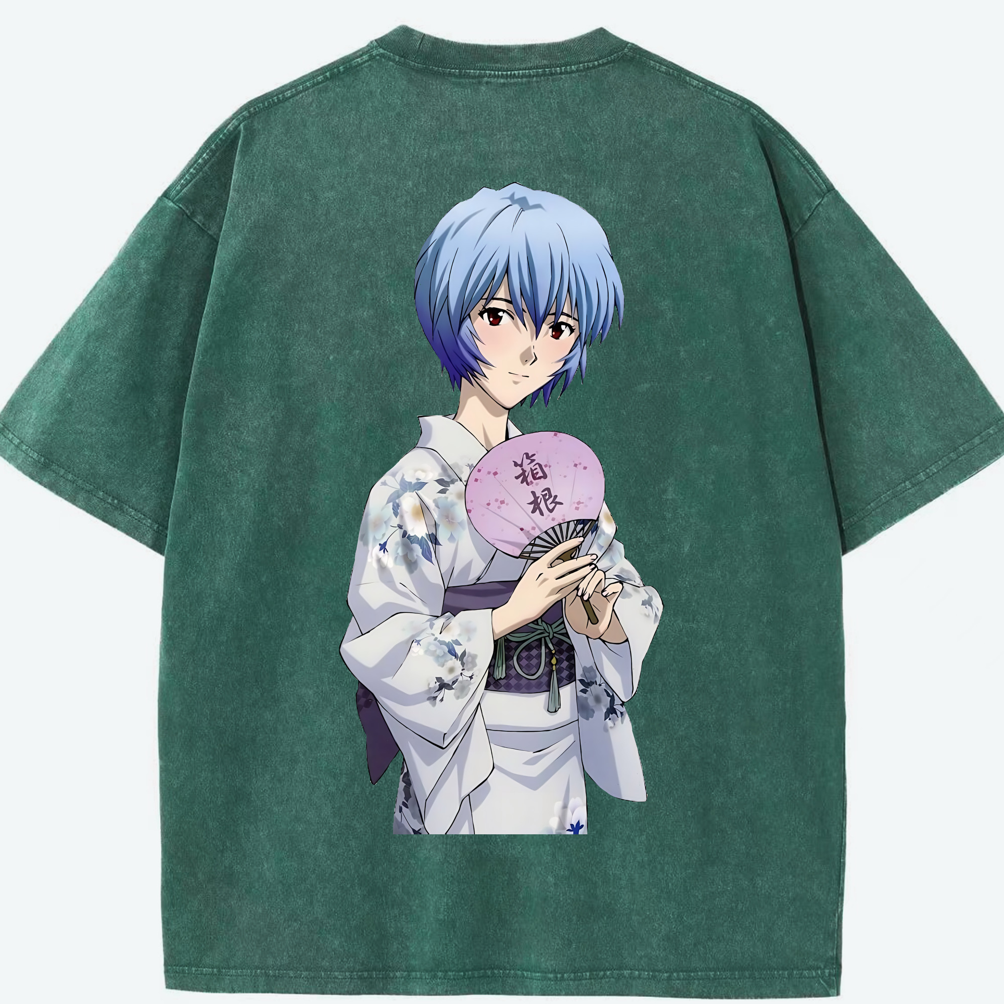 （画像用） EVA 新世紀エヴァンゲリオン 綿100% ヴィンテージ風 半袖Tシャツ（背面プリント）